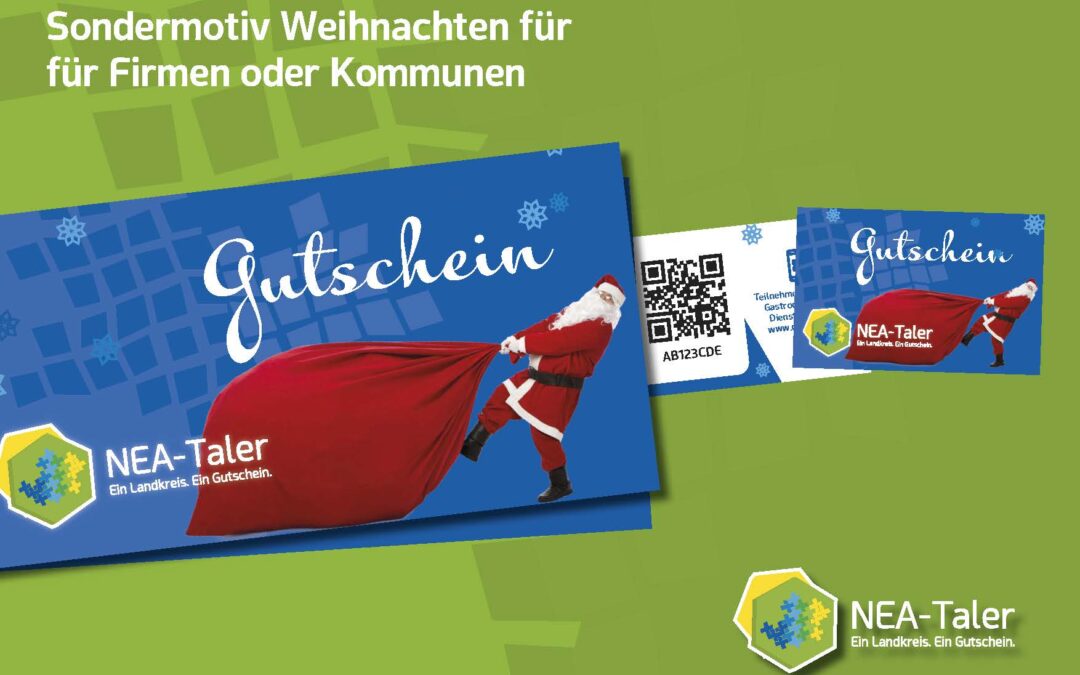 NEA-Taler Geschenkgutschein für Mitarbeiter und Kunden